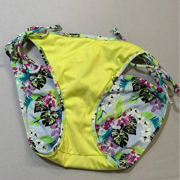 Victoria’s Secret Side Tie Mix & Match Tropical Floral Bikini Swim Bottom Medium - Picture 5 of 6